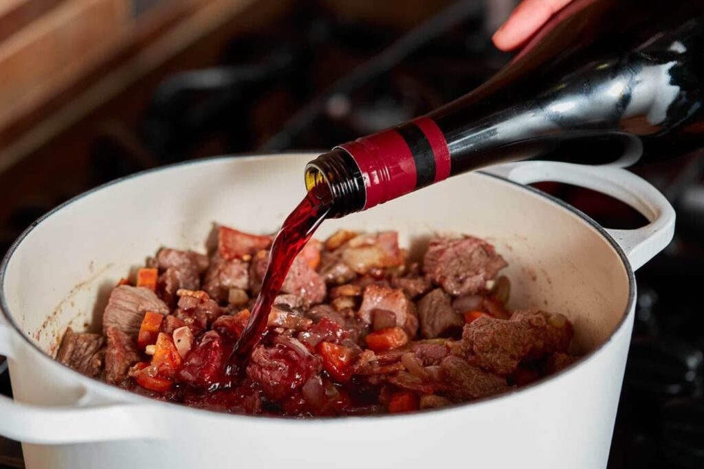 Cooking with wine